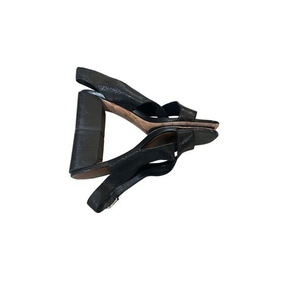 Donald Pliner Women's Pasha Vintage Metallic Leather Block Heeled, Comfortable S - Picture 5 of 10